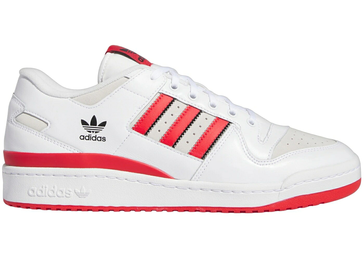 アディダス フォーラム 白色 ホワイト コア 黒色 ブラック スニーカー メンズ ADIDAS FORUM 84 LOW ADV CLOUD WHITE BETTER SCARLET CORE BLACK / CLOUD WHITE BETTER SCARLET CORE｜スニケス