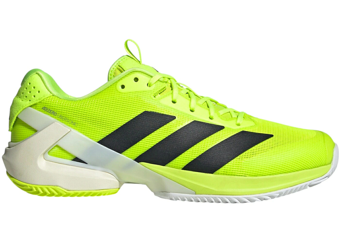 アディダス アディゼロ コア 黒色 ブラック 白色 ホワイト スニーカー メンズ ADIDAS ADIZERO UBERSONIC 5 CLAY LUCID LEMON CORE BLACK CLOUD WHITE / LUCID LEMON CORE BLACK CLOUD