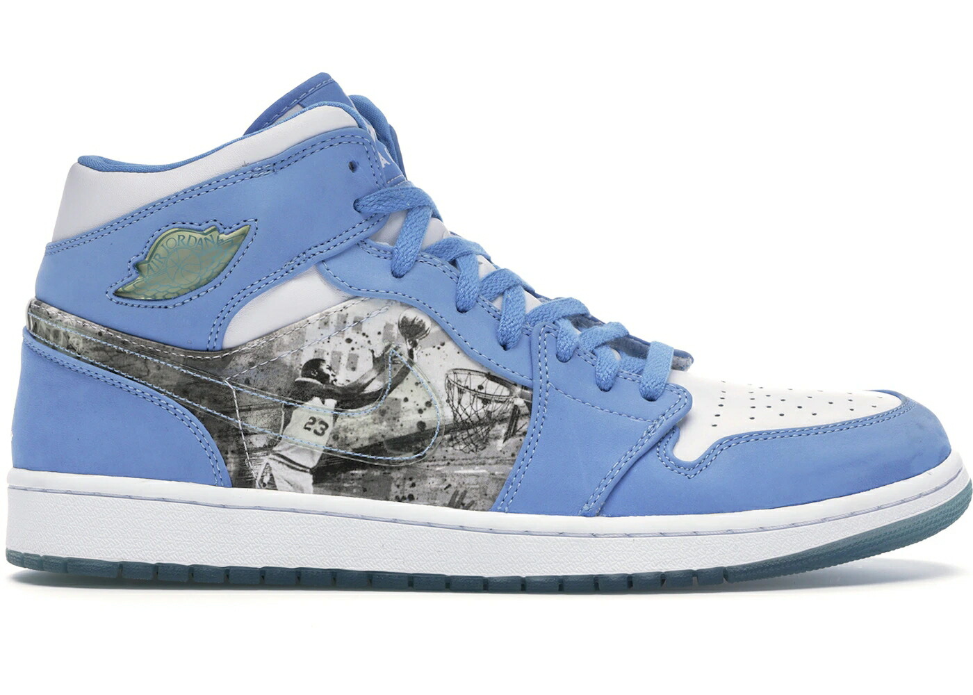 ナイキ ジョーダン アルファ 白色 ホワイト 青色 ブルー 黒色 ブラック スニーカー メンズ JORDAN 1 RETRO ALPHA / WHITE UNIVERSITY BLUE BLACK