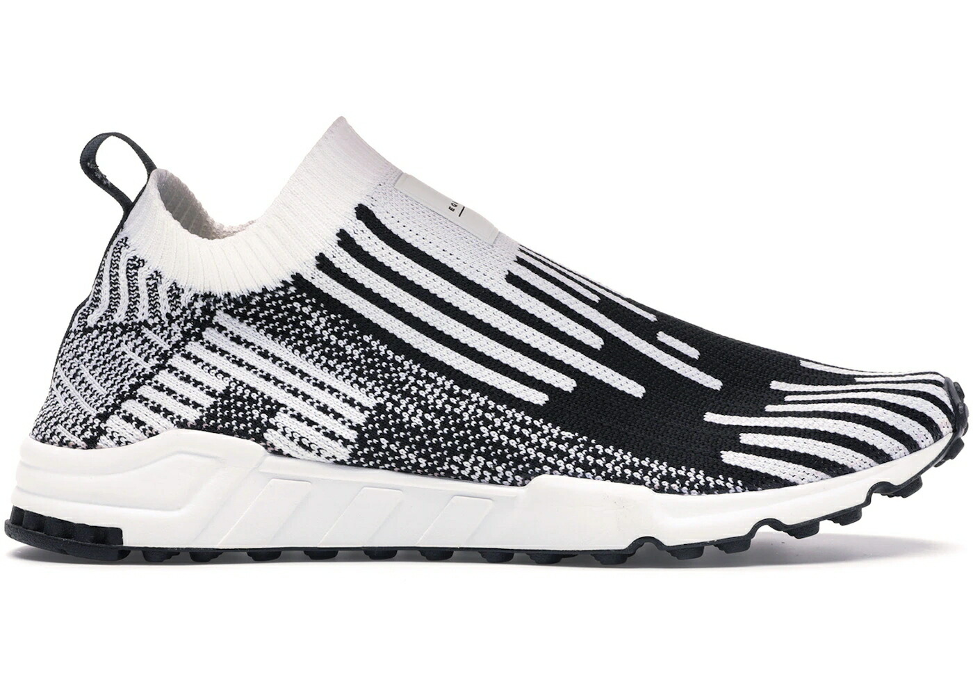 アディダス 白色 ホワイト コア 黒色 ブラック 緑 グリーン スニーカー メンズ ADIDAS EQT SUPPORT SOCK CLOUD WHITE CORE BLACK / CLOUD WHITE CORE BLACK SUB GREEN