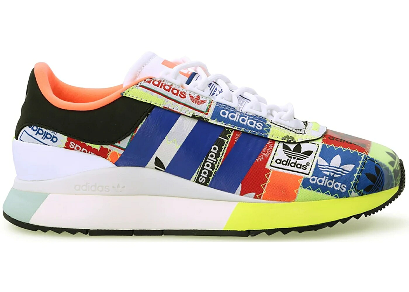 アディダス 白色 ホワイト チーム 青色 ブルー コア WOMEN'S スニーカー レディース ADIDAS SL ANDRIDGE MULTI PRINT (WOMEN'S) / CLOUD WHITE TEAM ROYAL BLUE CORE