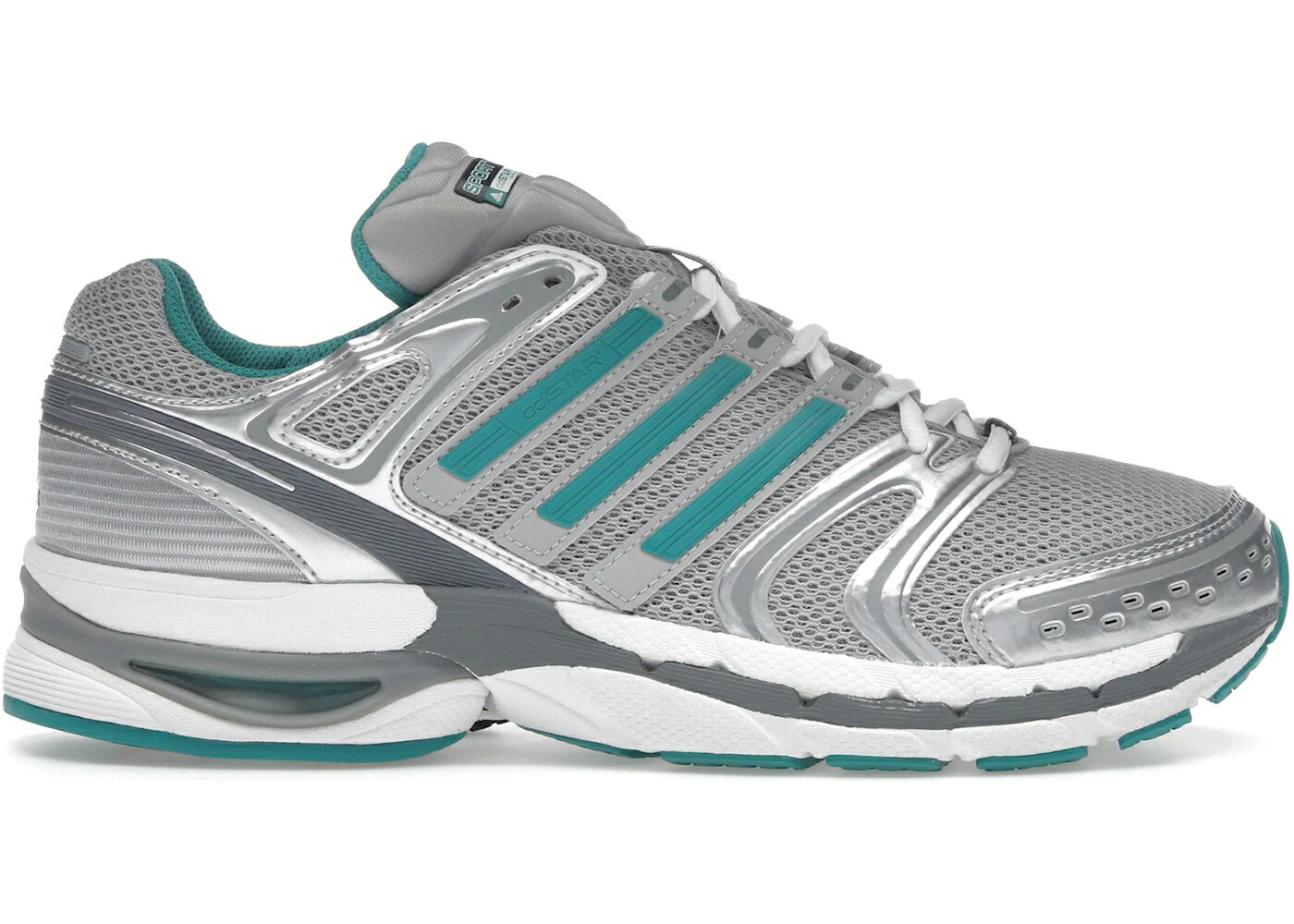 アディダス 銀色 シルバー ピュア 灰色 グレー & スニーカー メンズ ADIDAS ADISTAR CONTROL 5 SPORTY RICH SILVER PURE TEAL / GREY TWO PURE TEAL SILVER