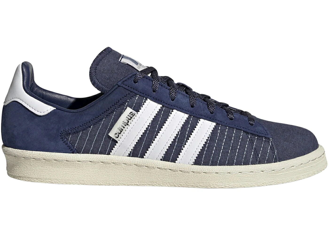 アディダス 構内 青み 青色 白いこと 白いこと スニーカー メンズ ADIDAS CAMPUS 80S TOKYO SASHIKO / DARK BLUE CLOUD WHITE OFF WHITE
