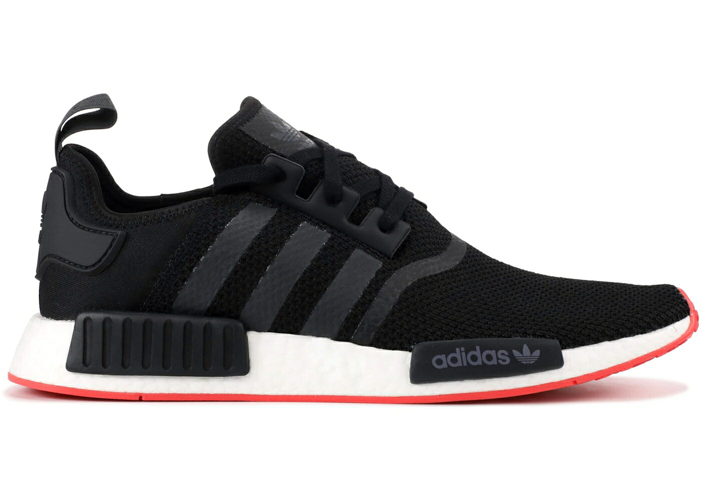 アディダス 中核グループ 黒いこと 黒いこと 炭素 スニーカー メンズ ADIDAS NMD R1 CORE BLACK TRACE SCARLET / CORE BLACK CARBON TRACE SCARLET