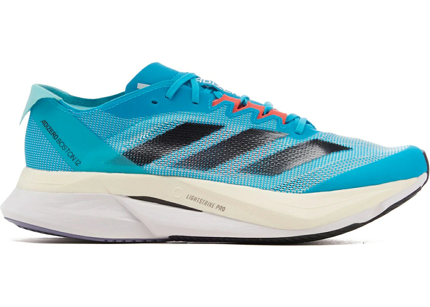 アディダス アディゼロ 豆の町 シアン 中核グループ 黒いこと 黒いこと アクア スニーカー メンズ ADIDAS ADIZERO BOSTON 12 LUCID CYAN / LUCID CYAN CORE BLACK FLASH AQUA