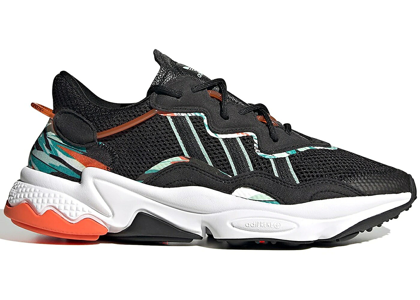 アディダス 黒色 ブラック コア スニーカー メンズ ADIDAS OZWEEGO GEOMETRIC JUNGLE PRINT BLACK / CORE BLACK CORE BLACK CLOUD 37,700円
