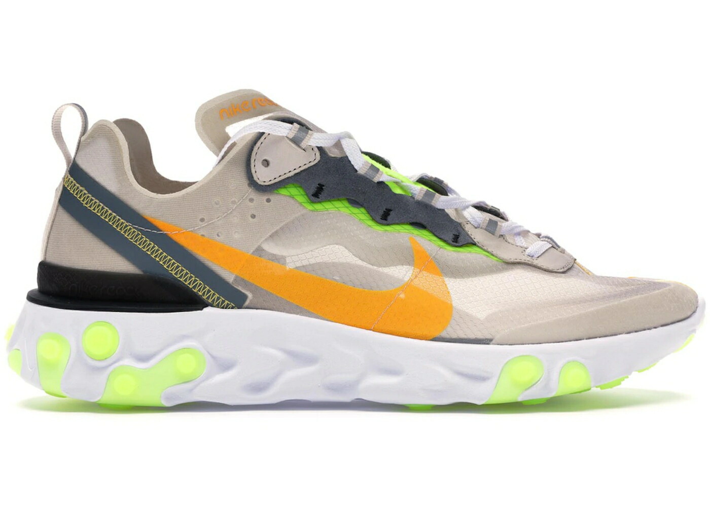ナイキ リアクト 化学元素 赤銅色 赤銅色 レーザ 橙 オレンジ色 スニーカー メンズ NIKE REACT ELEMENT 87 LIGHT OREWOOD BROWN / LIGHT OREWOOD BROWN LASER ORANGE