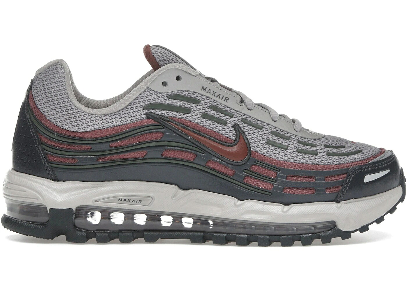 ナイキ マックス カレッジ 灰色 グレー 赤 レッド カーゴ エアマックス 2.5 スニーカー メンズ NIKE AIR MAX TL COLLEGE GREY RED SEPIA / COLLEGE GREY ANTHRACITE CARGO|スニケス