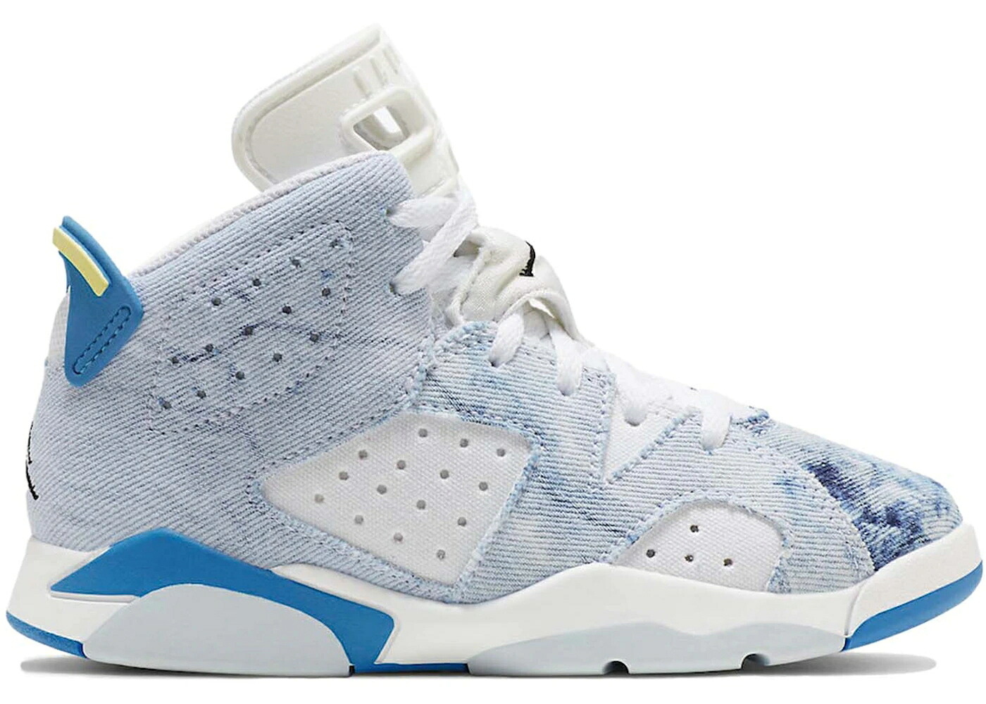ナイキ ジョーダン ジーンズ 白いこと 白いこと 青碧 青碧 黒いこと 黒いこと お坊っちゃん キッズ JORDAN 6 RETRO WASHED DENIM (2022) (なおなお書き) / WHITE DUTCH BLUE CITRON BLACK もの言う花 マタニティ スニーカー