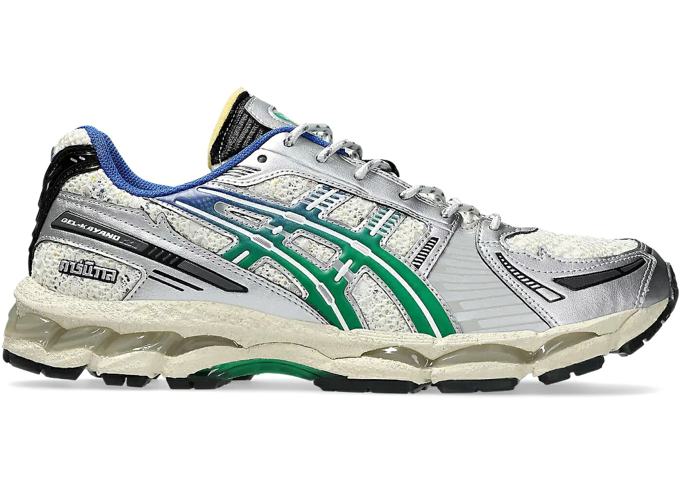 アシックス 皮膚軟化剤 緑 緑であること 12.1 スニーカー メンズ ASICS GEL-KAYANO CARNIVAL HIDDEN LAYERS OF PHRA NAKHON / CREAM GREEN BASIL