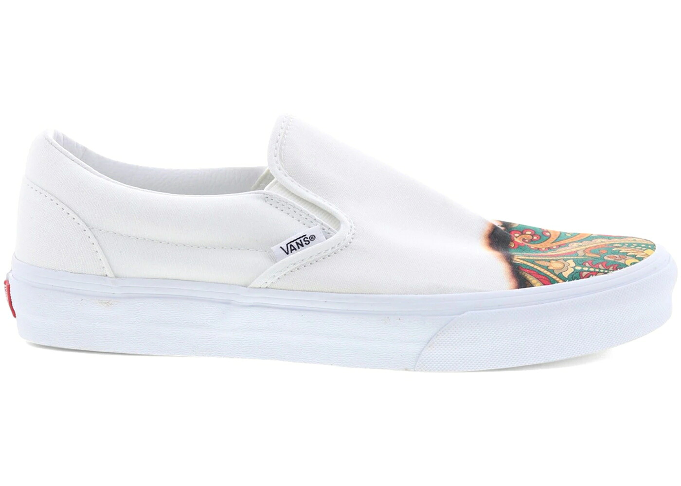 ヴァンズ バンズ クラシック スリッポン 白色 ホワイト スニーカー メンズ VANS CLASSIC SLIP-ON BIG REVEAL WHITE PAISLEY / TRUE WHITE PAISLEY