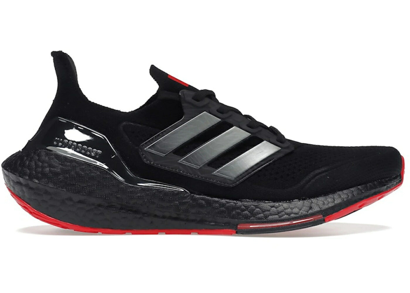 アディダス ウルトラ ブースト 黒色 ブラック 赤 レッド ウルトラブースト スニーカー メンズ ADIDAS ULTRA BOOST 21 424 ARSENAL / BLACK BLACK RED