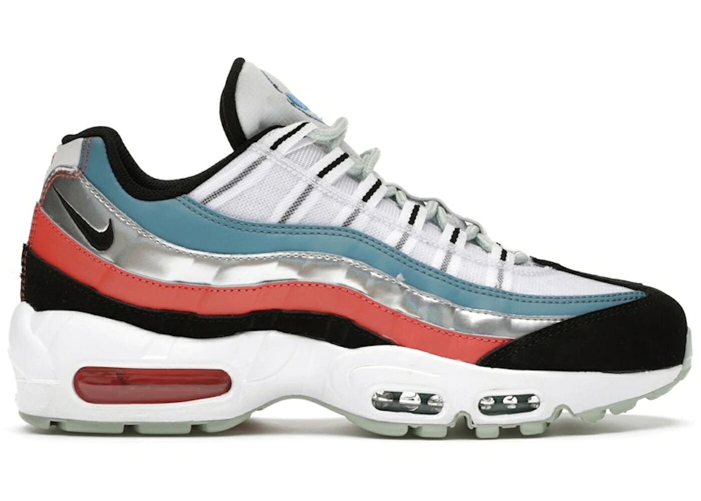 ナイキ マックス 白いこと 白いこと 神通力 黒いこと 黒いこと 大気圏マックス スニーカー メンズ NIKE AIR MAX 95 ALIENS / WHITE CERULEAN MAGIC EMBER BLACK
