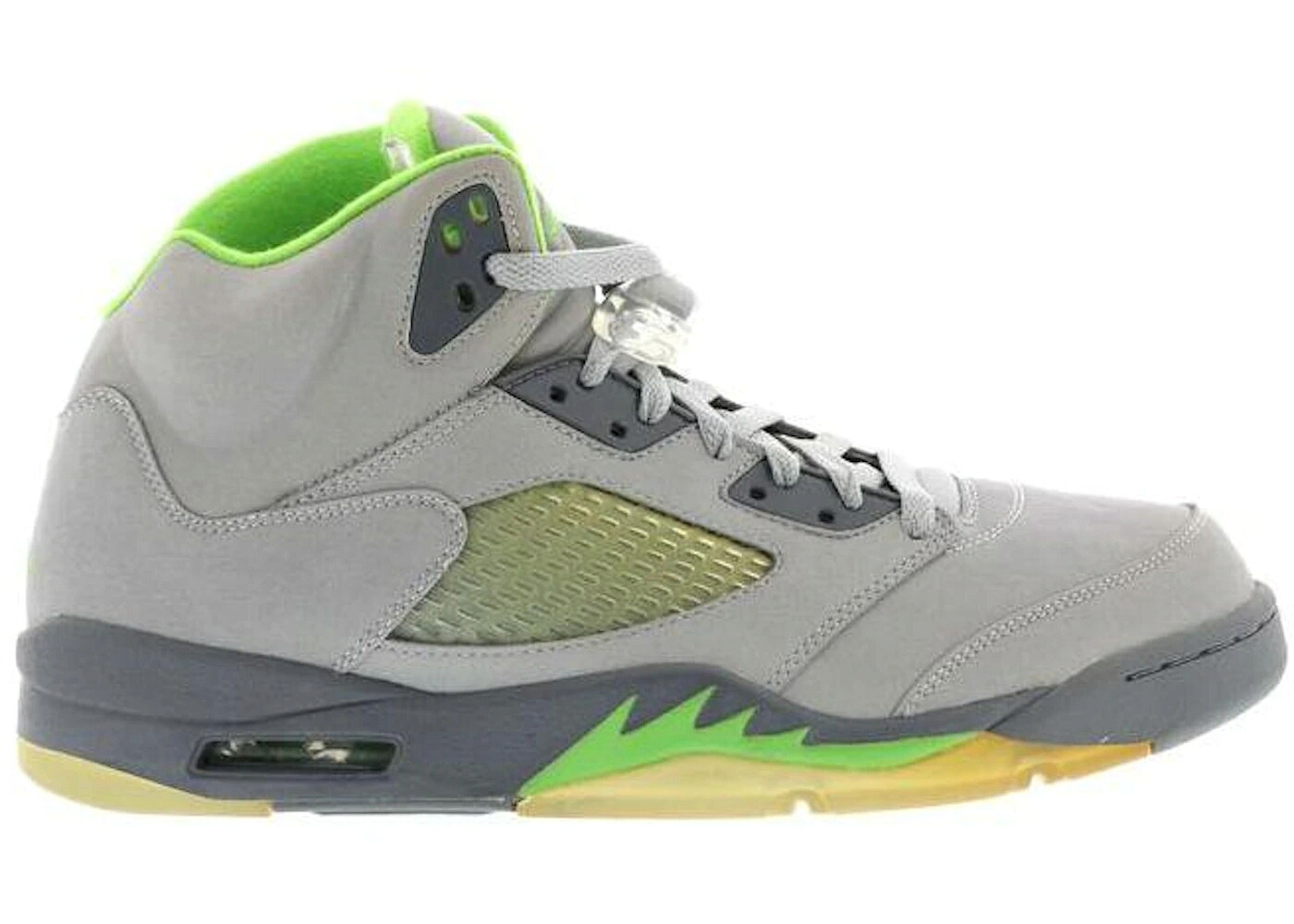 ナイキ ジョーダン 緑 緑であること しろがね色 しろがね色 薄墨色 薄墨色 スニーカー メンズ JORDAN 5 RETRO GREEN BEAN / SILVER GREEN BEAN FLINT GREY 3M
