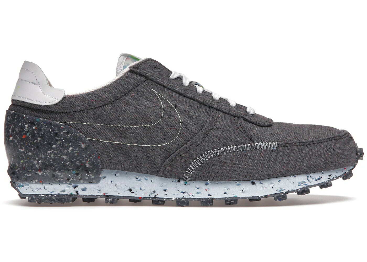 ナイキ 薄墨色 薄墨色 白いこと 白いこと スニーカー メンズ NIKE DAYBREAK TYPE RECYCLED CANVAS / IRON GREY BARELY VOLT WHITE