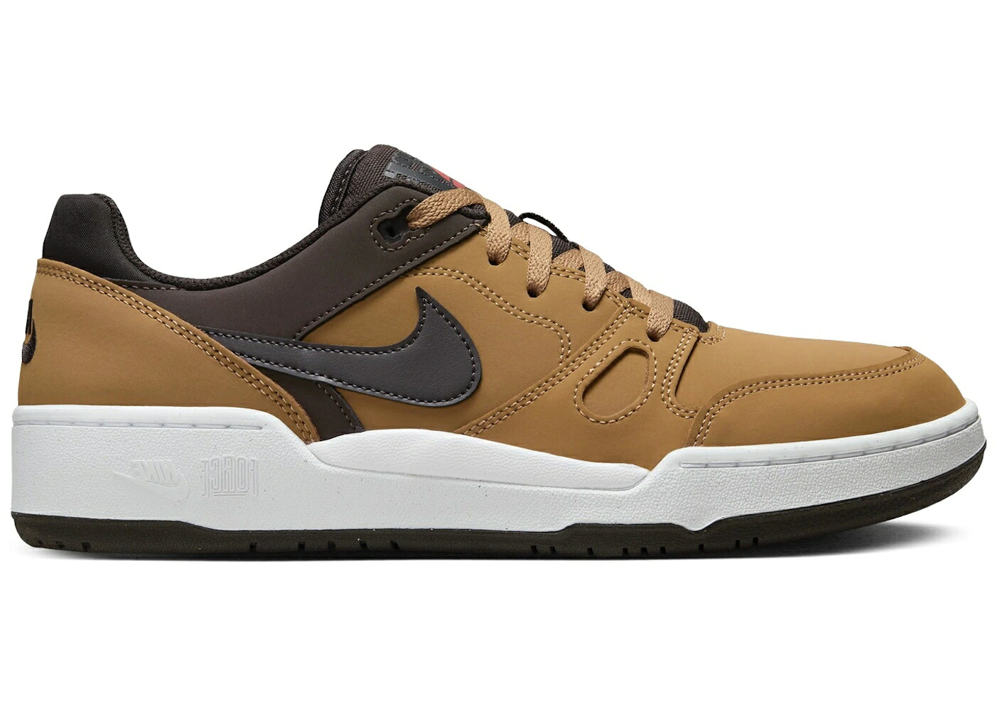 ナイキ プレミアム 茶色 ブラウン 白色 ホワイト スニーカー メンズ NIKE FULL FORCE LOW PREMIUM FLAX BAROQUE BROWN WHITE VELVET / FLAX BAROQUE BROWN WHITE VELVET|スニケス