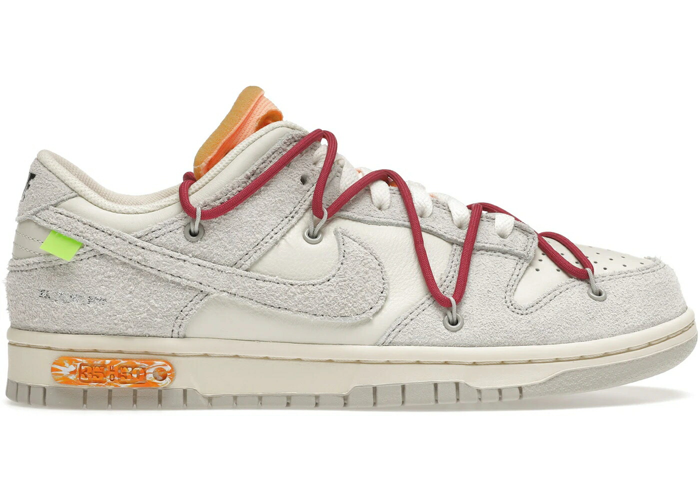 ナイキ ダンク 象牙色 薄墨色 薄墨色 ダンクロー スニーカー メンズ NIKE DUNK LOW OFF-WHITE LOT 35 / SAIL NEUTRAL GREY SWEET BEET