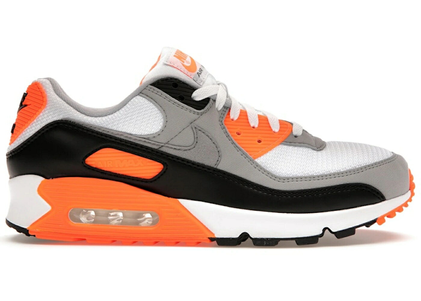 ナイキ マックス 橙 オレンジ 白色 ホワイト 黒色 ブラック エアマックス スニーカー メンズ NIKE AIR MAX 90 RECRAFT TOTAL ORANGE / WHITE BLACK TOTAL ORANGE LIGHT