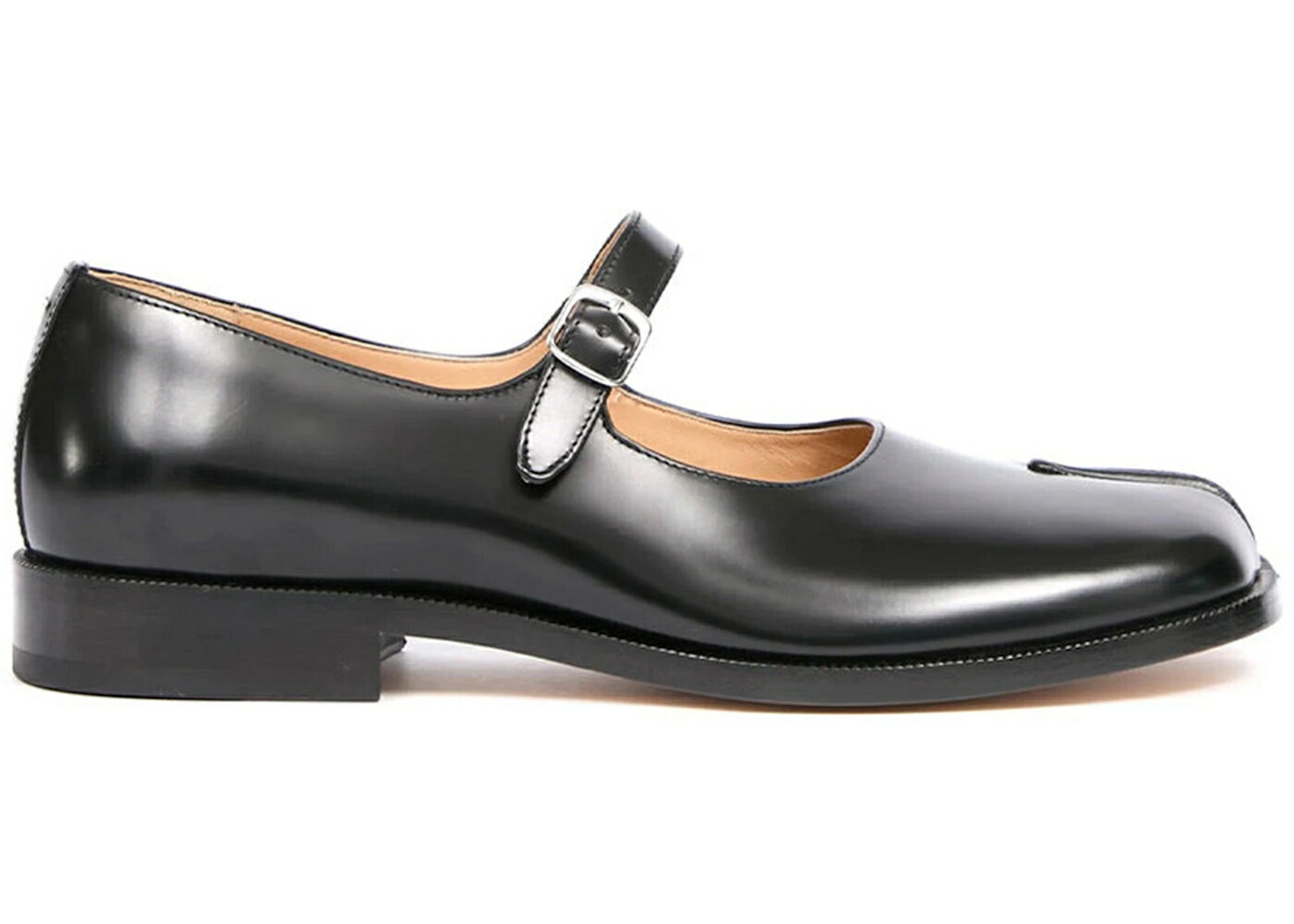 メゾンマルジェラ シティ 置き目毛革 スニーカー 黒いこと 黒いこと スニーカー メンズ MAISON MARGIELA MAISON MARGIELA TABI CITY MARY JANE LOAFER BLACK /
