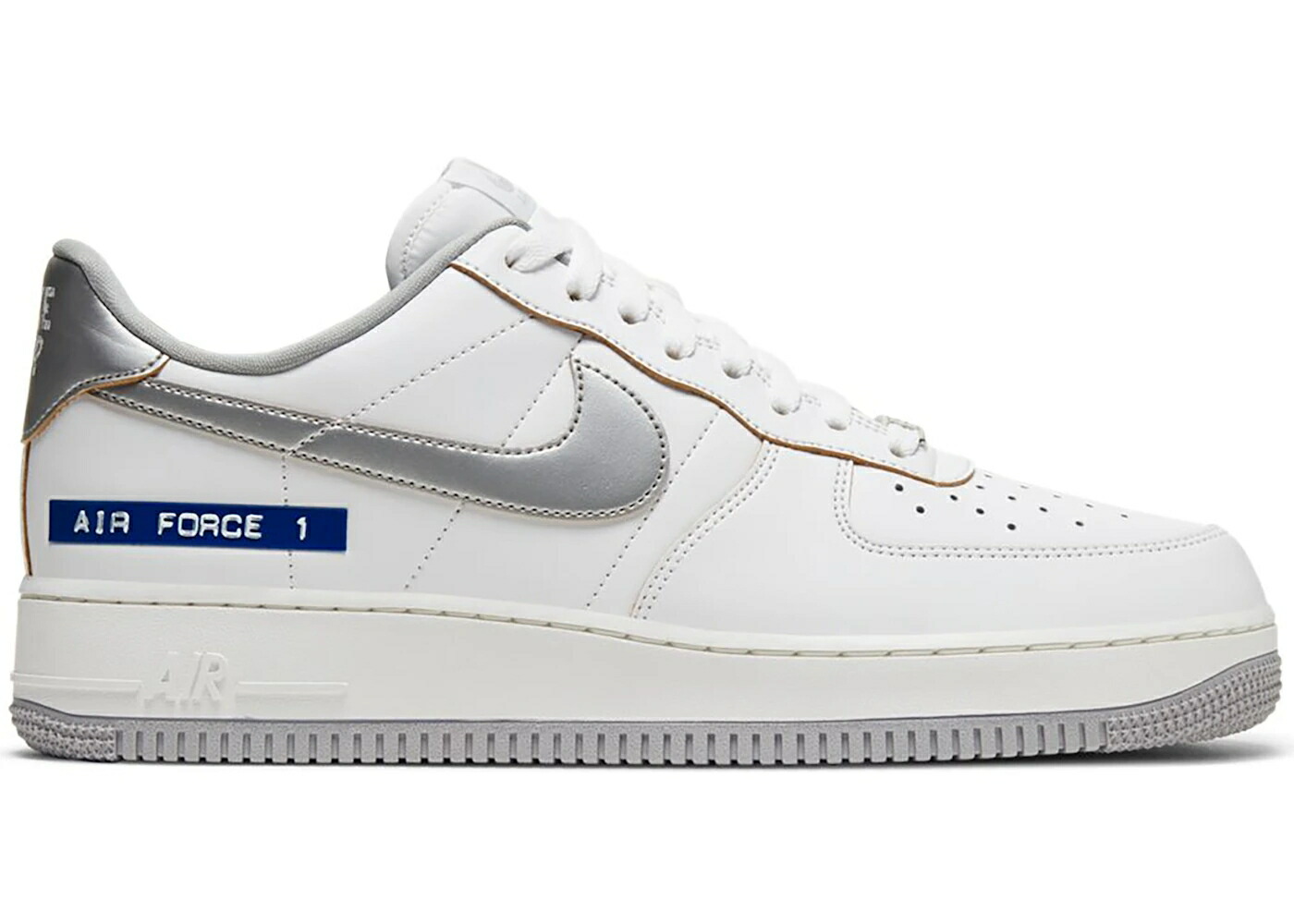 ナイキ 白いこと 白いこと 空軍 スニーカー メンズ NIKE AIR FORCE 1 LOW LABEL MAKER WHITE / WHITE SAIL CHUTNEY METALLIC