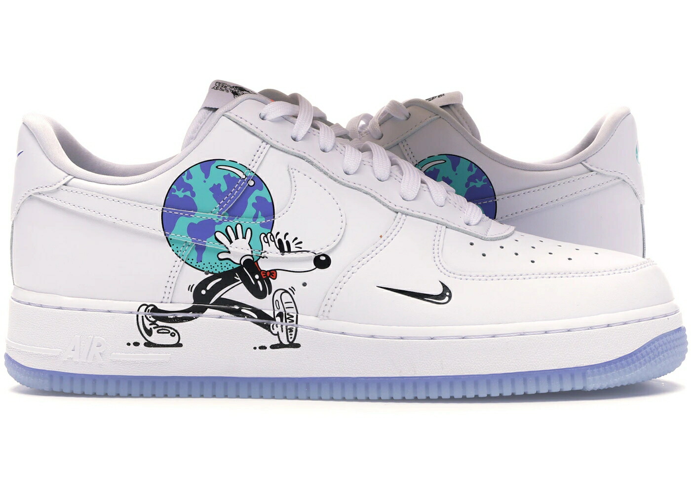 ナイキ 白色 ホワイト エアフォース スニーカー メンズ NIKE AIR FORCE 1 FLYLEATHER STEVE HARRINGTON EARTH DAY (2019) / WHITE WHITE WHITE
