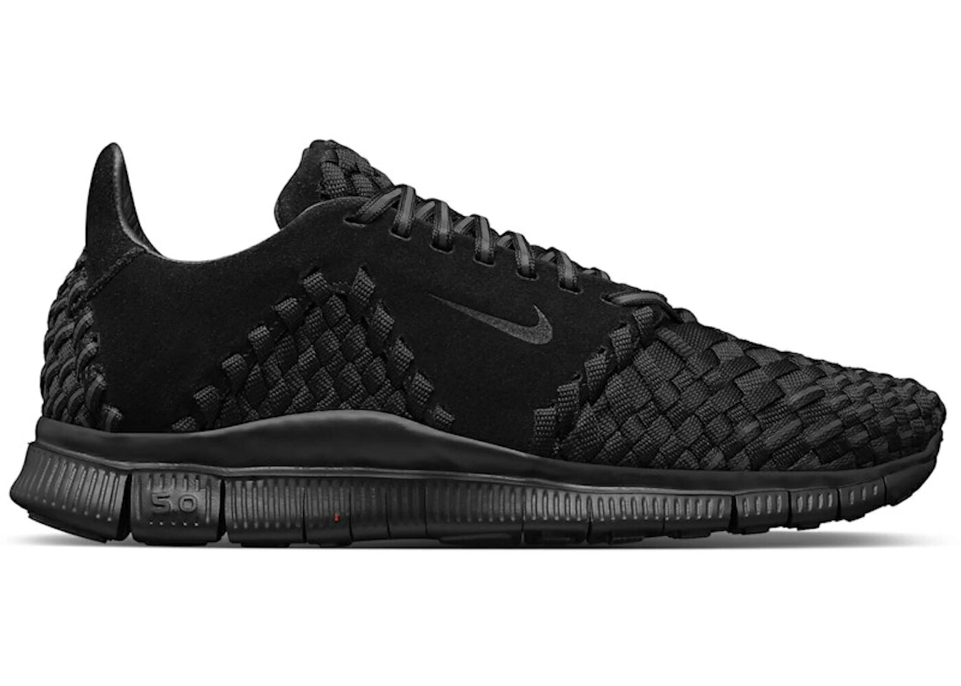 ナイキ フリー ウーブン 黒色 ブラック スエード スウェード スニーカー メンズ NIKE FREE INNEVA WOVEN 2 TRIPLE BLACK SUEDE / BLACK BLACK