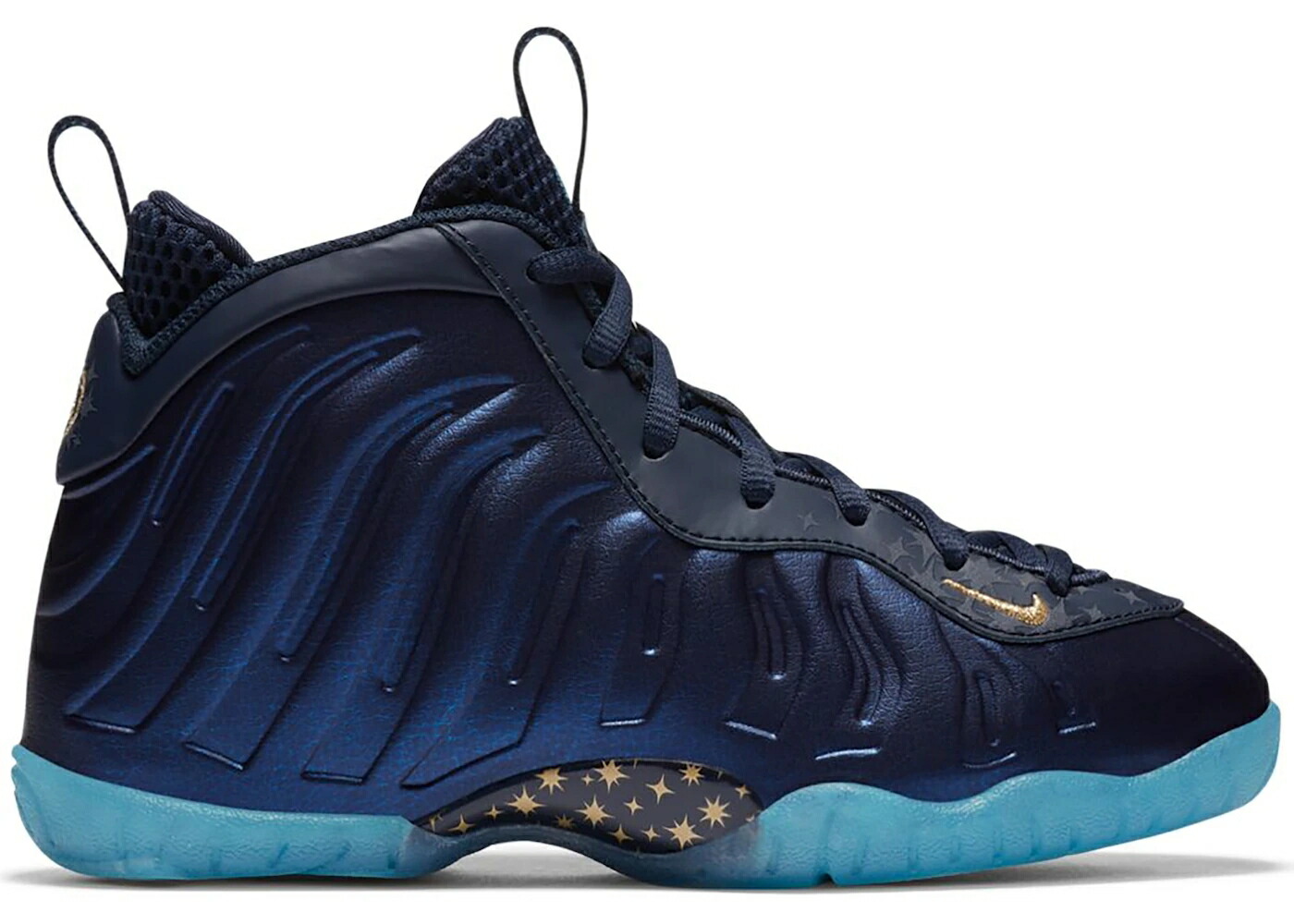 ナイキ フォームポジット ゴールド 青碧 青碧 エアフォームポジットワン お坊っちゃん キッズ NIKE AIR FOAMPOSITE ONE OBSIDIAN METALLIC GOLD (なおなお書き) / OBSIDIAN BALTIC BLUE METALLIC もの言う花 マタニティ スニーカ