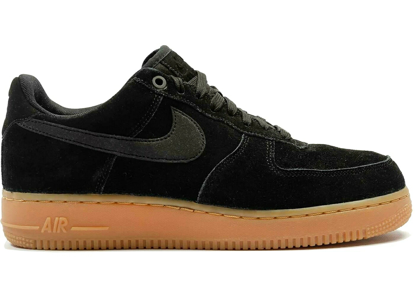 ナイキ 黒色 ブラック スエード スウェード 茶色 ブラウン エアフォース 07 スニーカー メンズ NIKE AIR FORCE 1 LOW BLACK SUEDE GUM / BLACK BLACK GUM MEDIUM BROWN