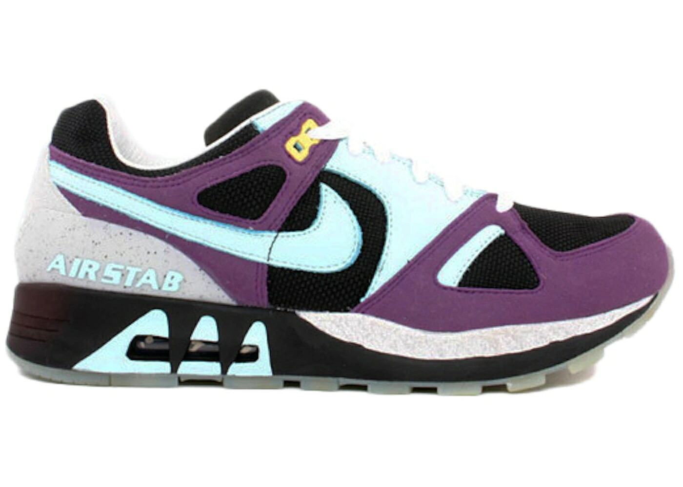 ナイキ 黒いこと 黒いこと 紫 パープル しろがね色 しろがね色 スニーカー メンズ NIKE AIR STAB FOOTPATROL / BLACK SKYLT VTNG PURPLE L SILVER