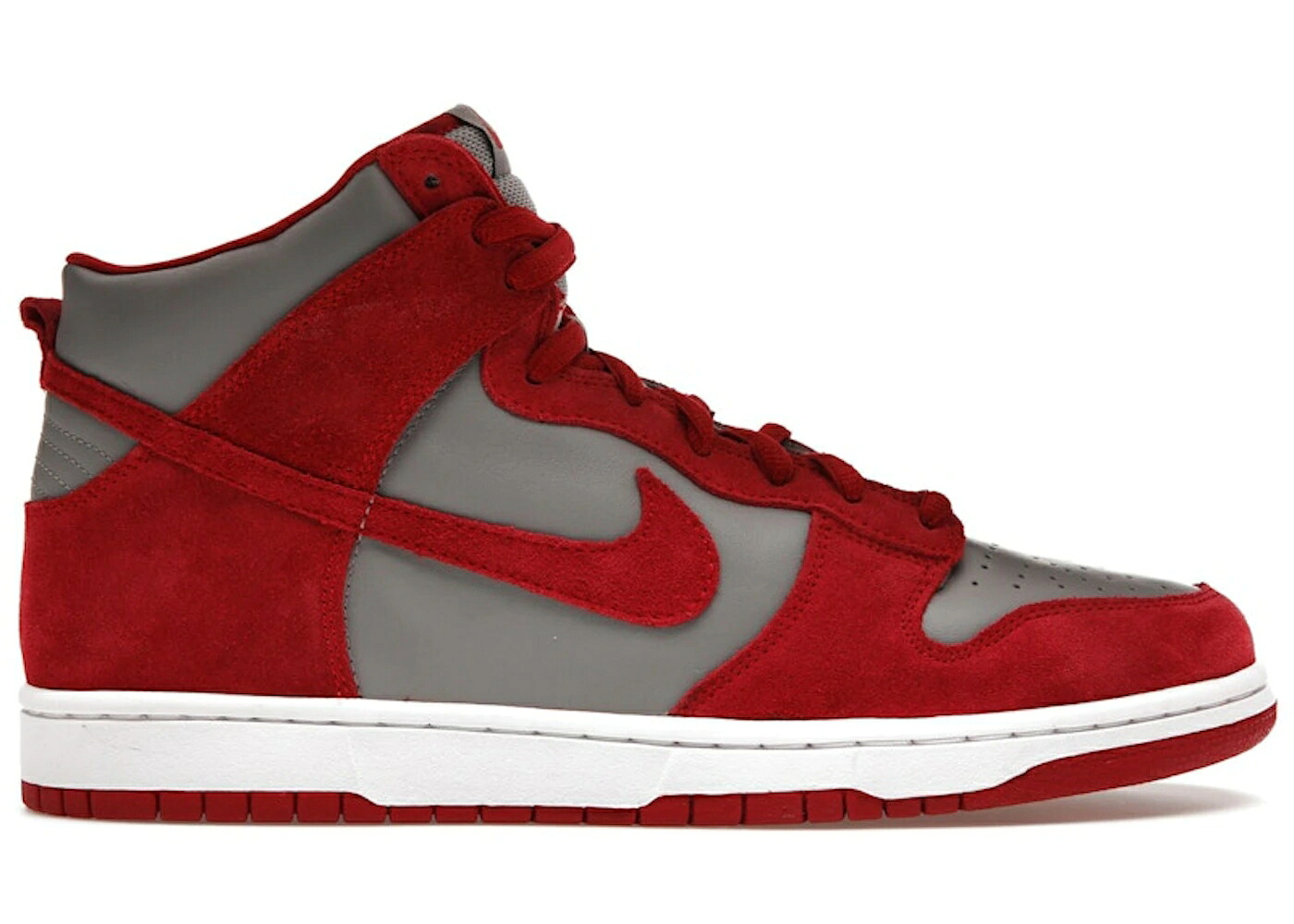 ナイキ ダンク ご機嫌 薄墨色 薄墨色 赤 赤いこと ダンクハイ スニーカー メンズ NIKE DUNK HIGH UNLV / SOFT GREY UNIVERSITY RED