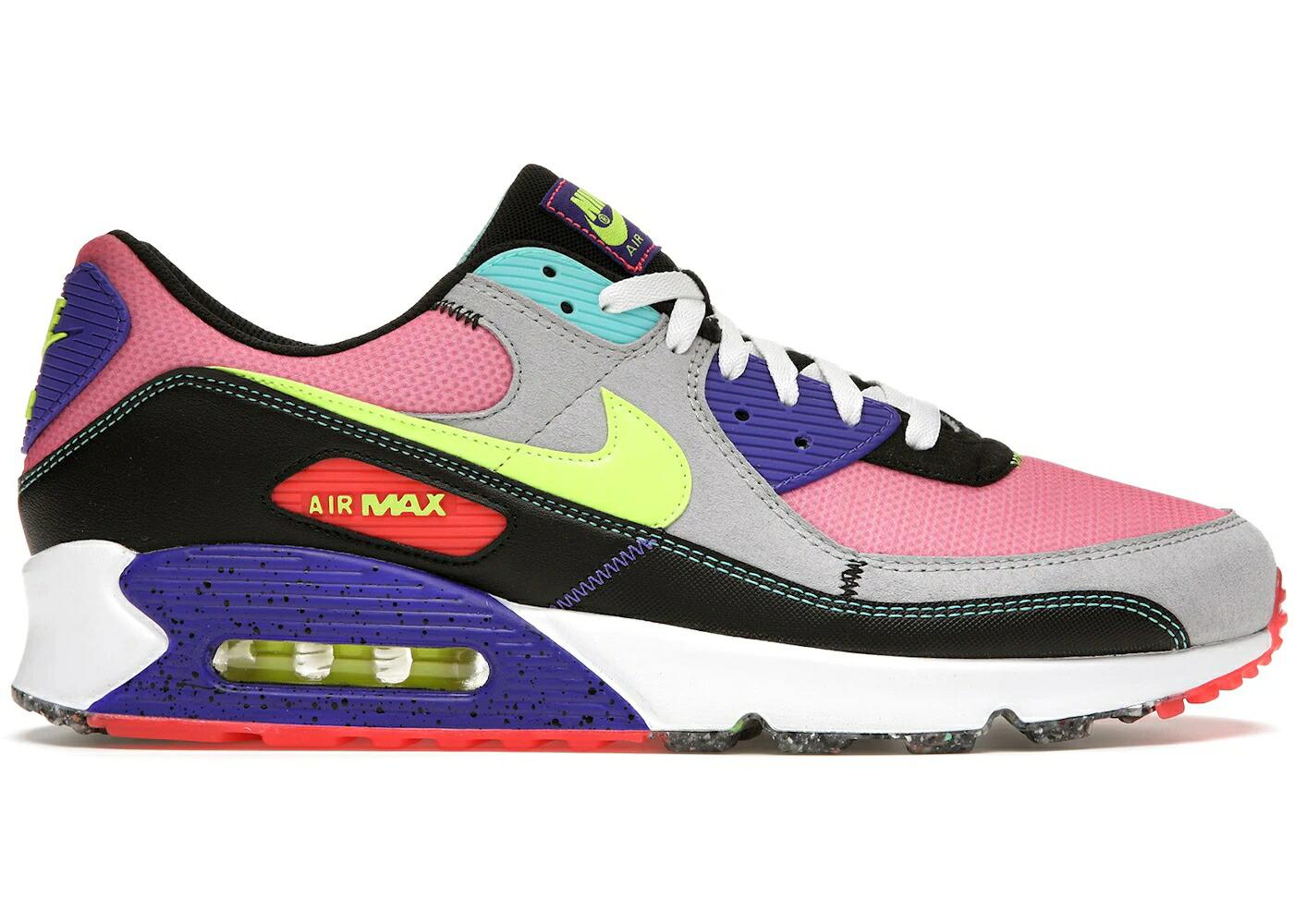 ナイキ マックス 薄墨色 薄墨色 黒いこと 黒いこと マジェンタ 大気圏マックス スニーカー メンズ NIKE AIR MAX 90 EXETER EDITION MULTI / GREY BLACK MAGENTA VOLT