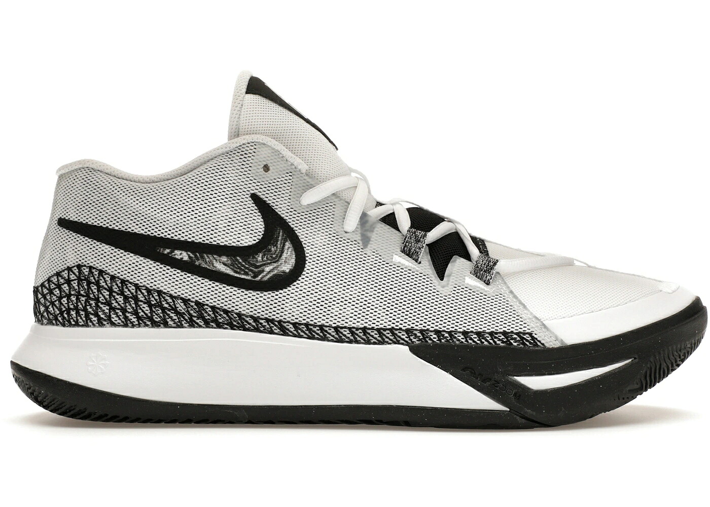 ナイキ カイリー 航空一回り 白いこと 白いこと 黒いこと 黒いこと スニーカー メンズ NIKE KYRIE FLYTRAP 6 WHITE BLACK / WHITE WHITE BLACK