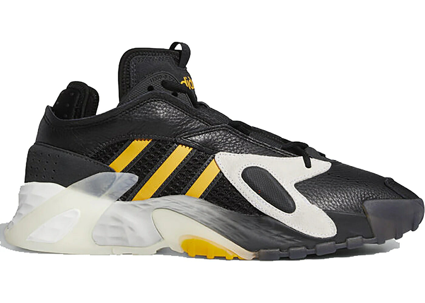 アディダス 表どおりどんぶり鉢 中核グループ 黒いこと 黒いこと ゴールド 炭素 スニーカー メンズ ADIDAS STREETBALL CORE BLACK COLLEGIATE GOLD / CORE BLACK CARBON COLLEGIATE