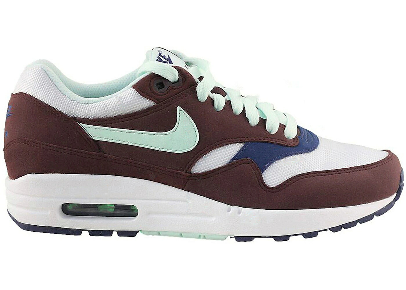 ナイキ マックス ディープ ワイン色 バーガンディー 緑 グリーン エアマックス WOMEN'S スニーカー レディース NIKE AIR MAX 1 DEEP BURGUNDY (WOMEN'S) / DEEP BURGUNDY FILAMENT GREEN