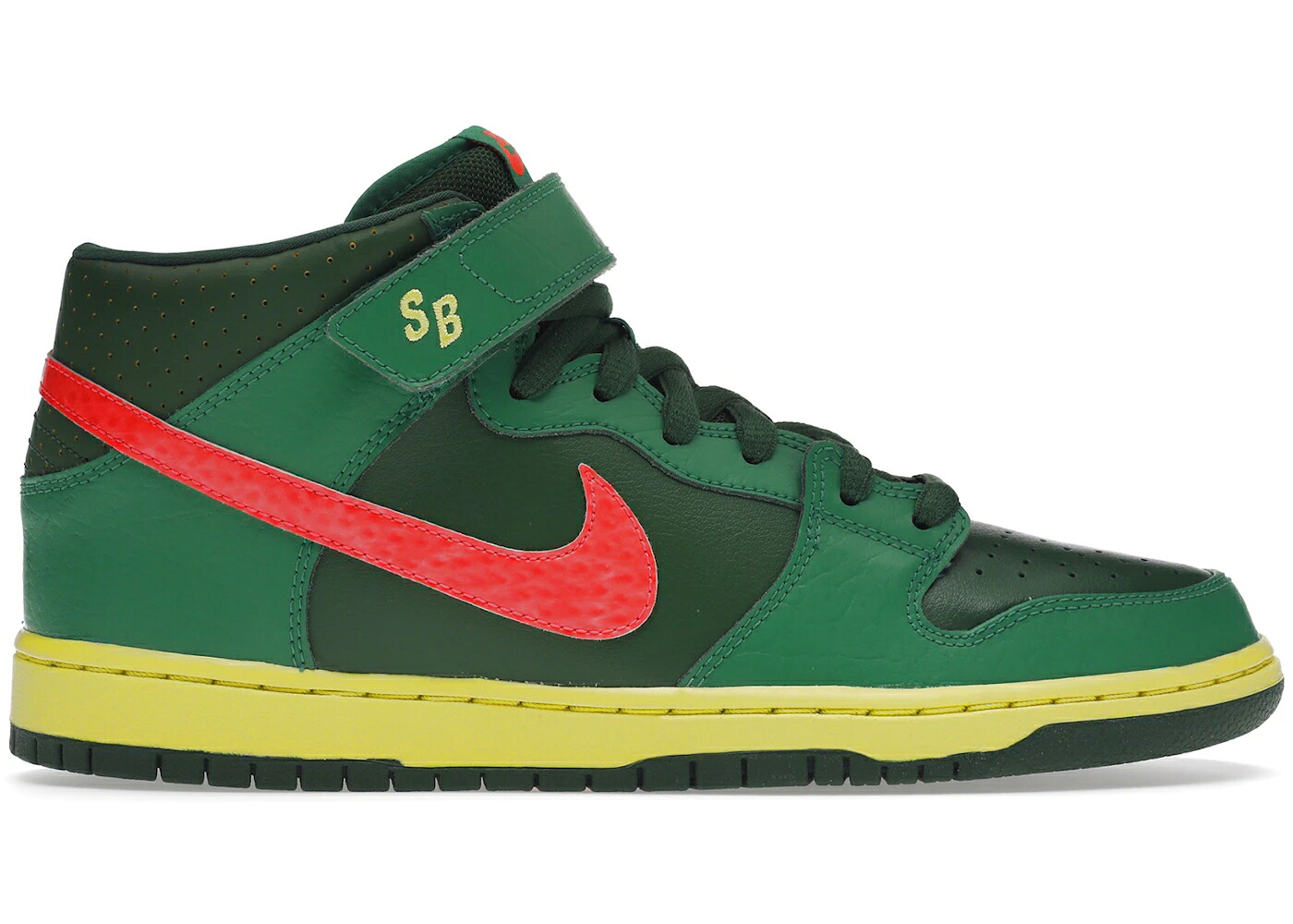 ナイキ エスビー ダンク ミッド 緑 緑であること スニーカー メンズ NIKE SB DUNK MID WATERMELON / LUCKY GREEN ATMC RD FRTRSS GRN