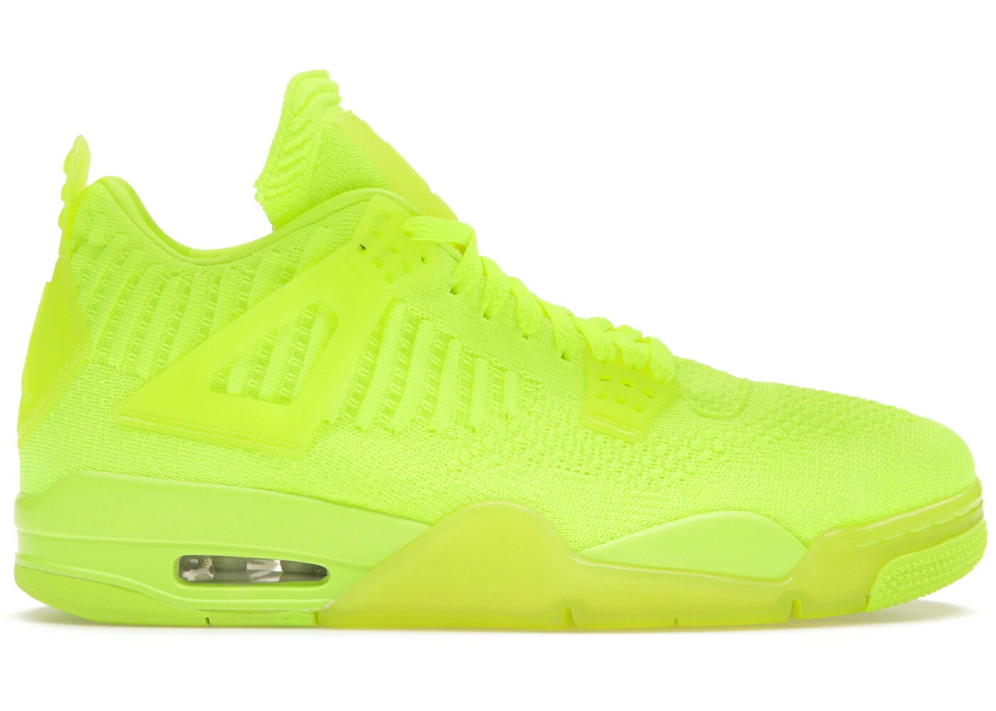 ナイキ ジョーダン フライニット 黒色 ブラック スニーカー メンズ JORDAN 4 RETRO FLYKNIT VOLT / VOLT BLACK VOLT