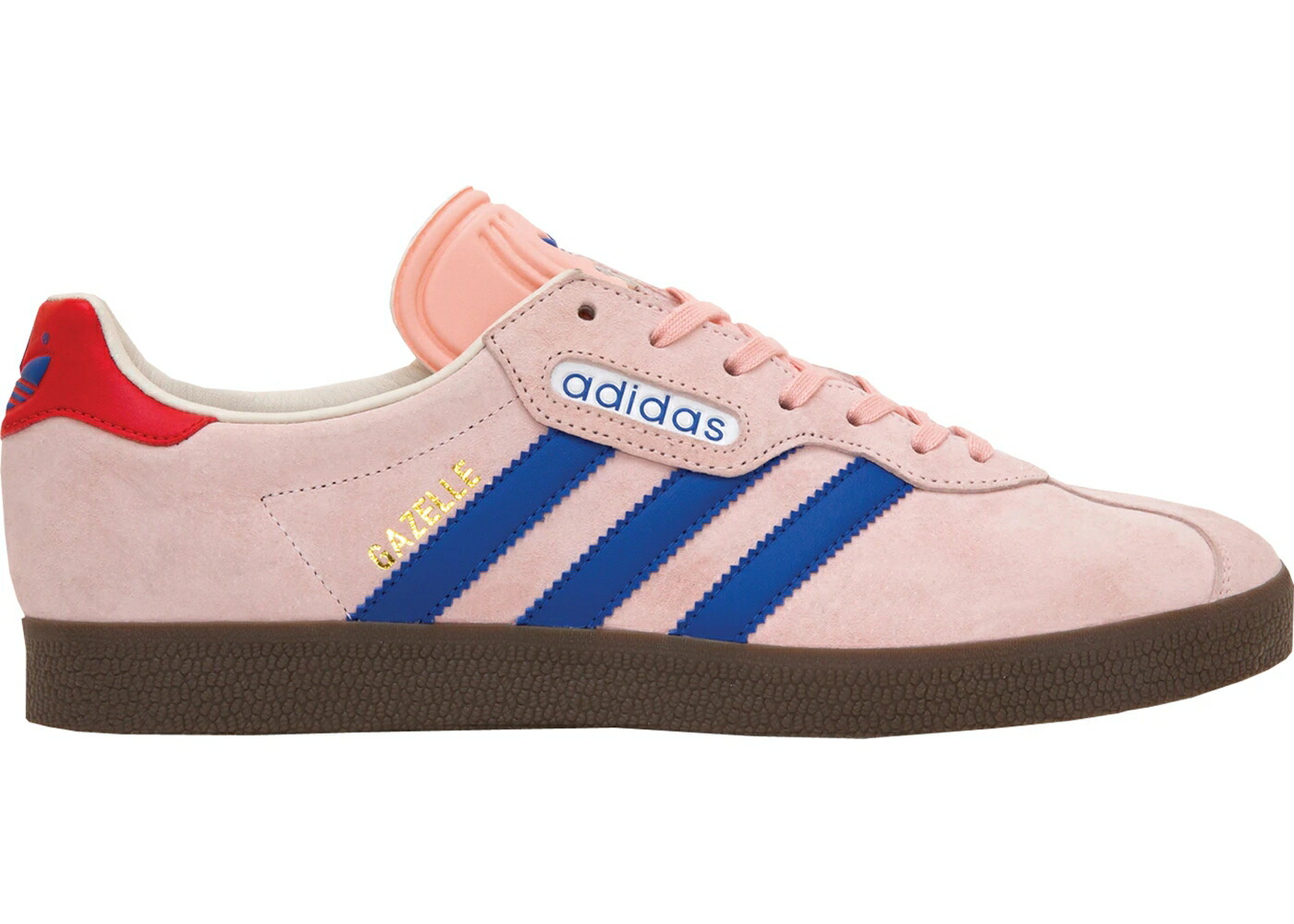 アディダス ガゼル ピンク 青色 ブルー SIZE? スニーカー メンズ ADIDAS GAZELLE SUPER LONDON TO MANCHESTER PINK / PINK ROYAL BLUE