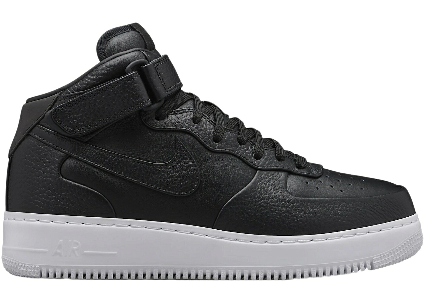 ナイキ ミッド 黒いこと 黒いこと 白いこと 白いこと 空軍 スニーカー メンズ NIKE AIR FORCE 1 MID NIKELAB BLACK / BLACK WHITE BLACK
