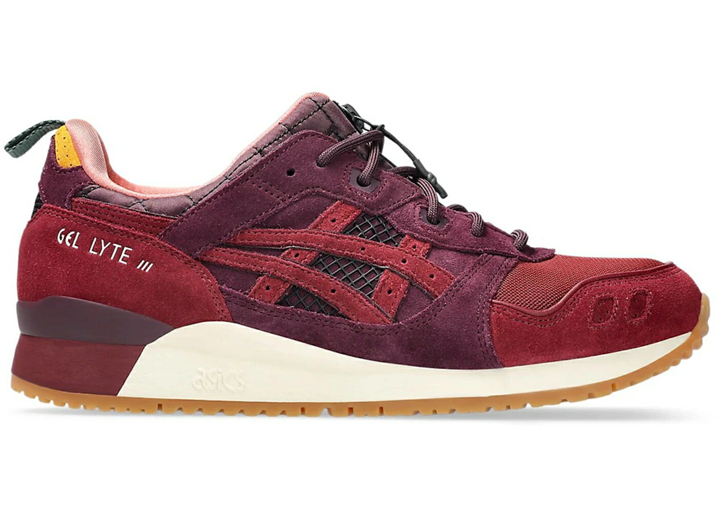 アシックス ゲルライト ローズ スニーカー メンズ ASICS GEL-LYTE III OG MITA SNEAKERS DRIED ROSE / BORDEAUX WINE