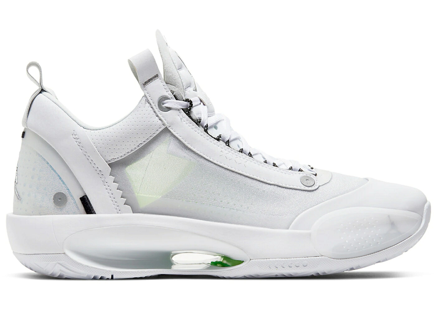 ナイキ ジョーダン 純然たる 白いこと 白いこと プラチナム スニーカー メンズ JORDAN XXXIV LOW PF PURE MONEY (WHITE SOLE) / WHITE PURE PLATINUM VOLT