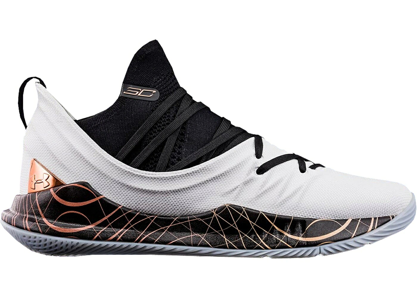 カリー 銅色 コッパー 黒色 ブラック 白色 ホワイト アンダーアーマー スニーカー メンズ UNDER ARMOUR UNDER ARMOUR CURRY 5 COPPER / BLACK WHITE COPPER