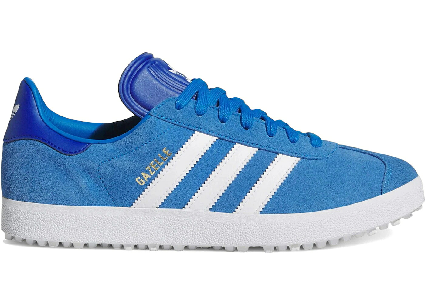 アディダス ガゼル ゴルフ 青碧 青碧 白いこと 白いこと スニーカー メンズ ADIDAS GAZELLE SPIKELESS GOLF BLUE BIRD CLOUD WHITE / BLUE BIRD CLOUD WHITE ROYAL BLUE