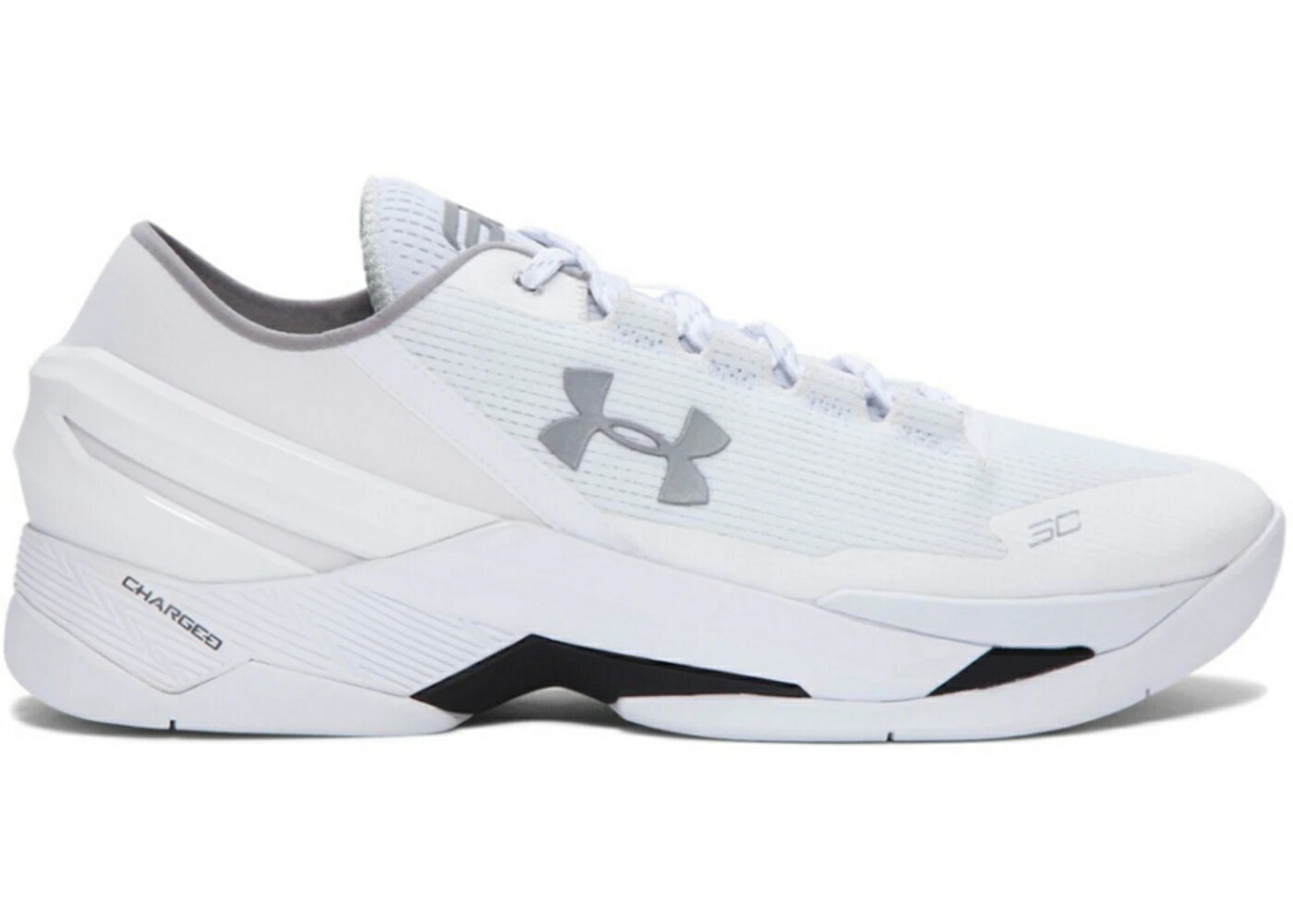 カリー 白いこと 白いこと しろがね色 しろがね色 アンダーアーマー スニーカー メンズ UNDER ARMOUR UA CURRY 2 LOW CHEF / WHITE SILVER