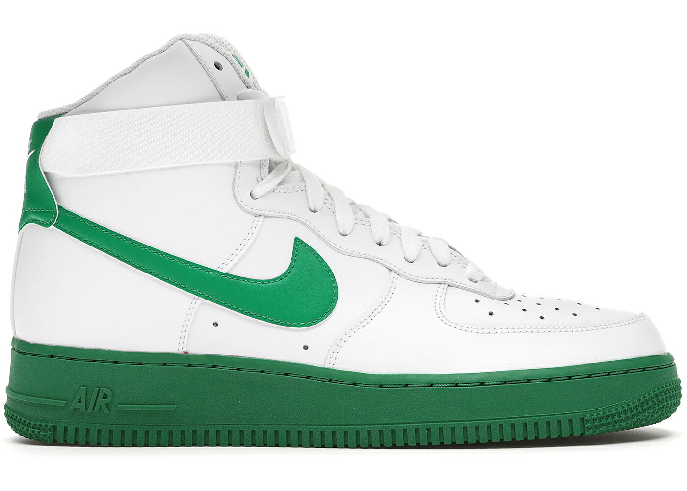 ナイキ ご機嫌 白いこと 白いこと 緑 緑であること 空軍 スニーカー メンズ NIKE AIR FORCE 1 HIGH WHITE GREEN MIDSOLE / WHITE WHITE LUCKY GREEN