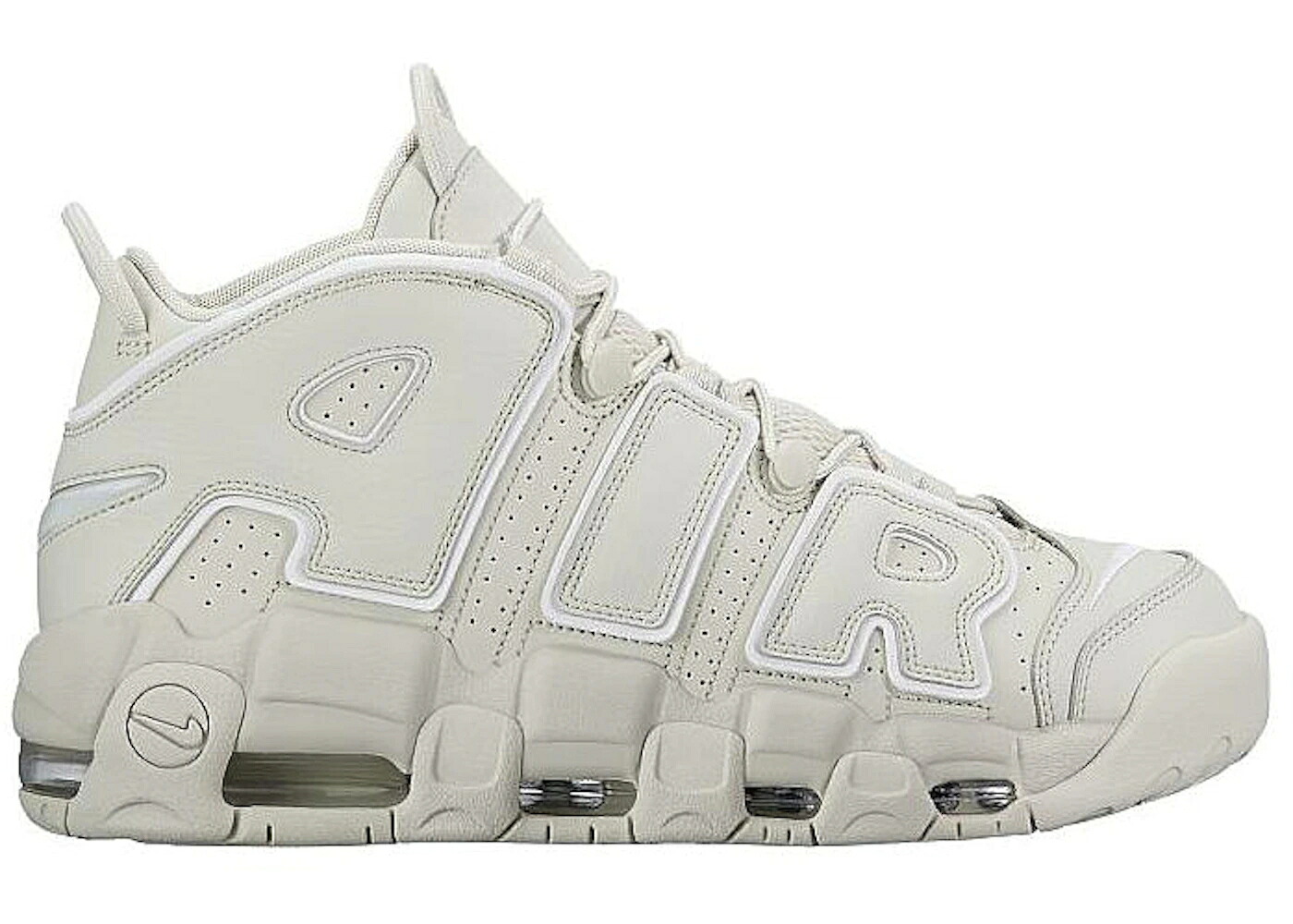 ナイキ 繰り上げるペース 白いこと 白いこと エアモアアップテンポ モアテン スニーカー メンズ NIKE AIR MORE UPTEMPO LIGHT BONE / LIGHT BONE WHITE LIGHT BONE