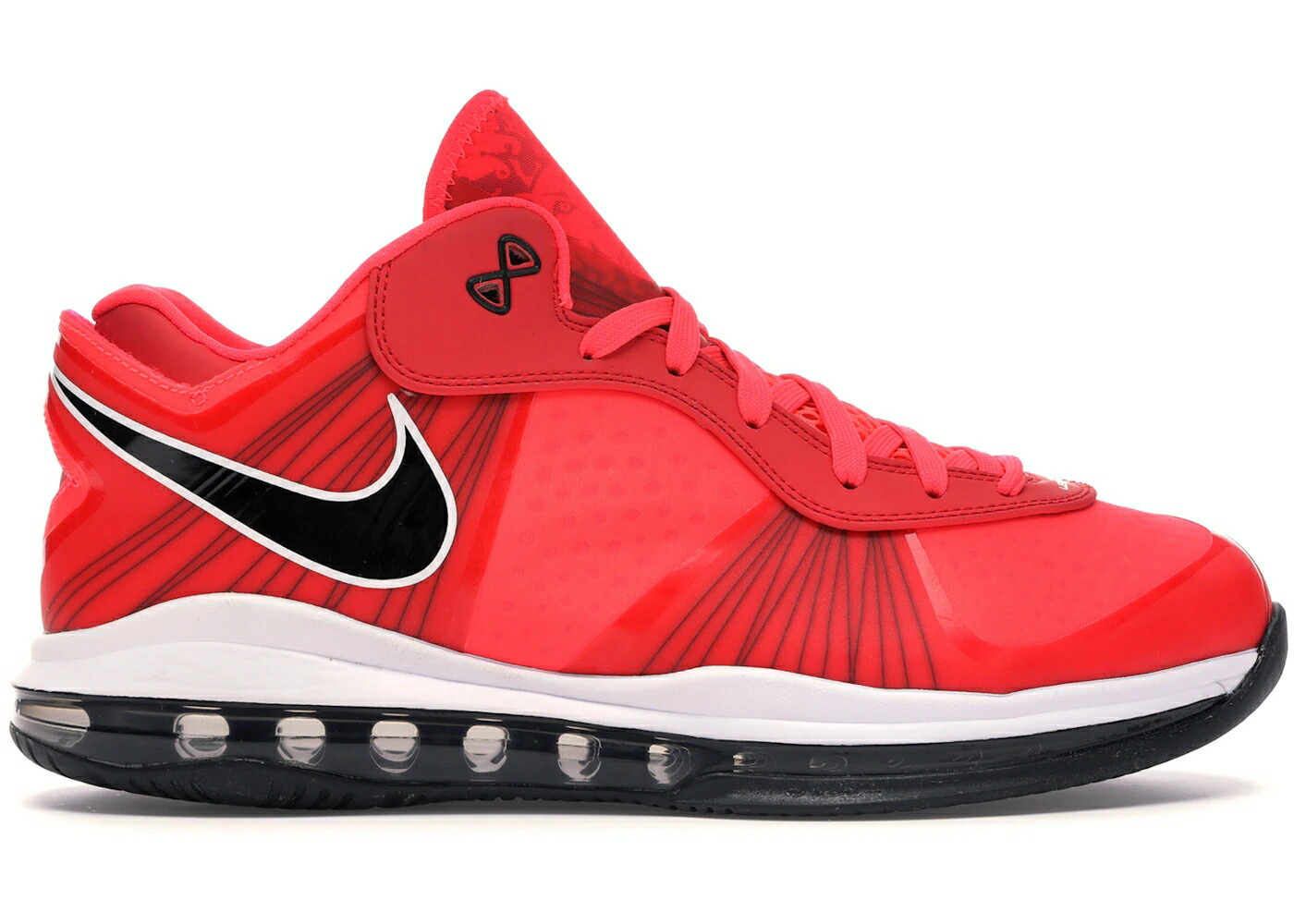 ナイキ レブロン 赤 赤いこと 黒いこと 黒いこと 白いこと 白いこと スニーカー メンズ NIKE LEBRON 8 V/2 LOW SOLAR RED / SOLAR RED SOLAR RED BLACK WHITE