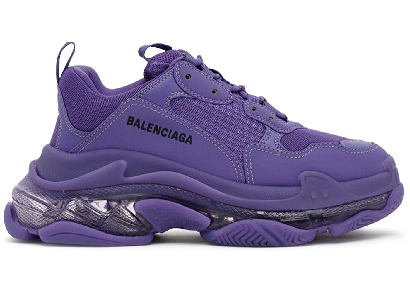 バレンシアガ ディープ 紫 パープル スニーカー メンズ BALENCIAGA TRIPLE S CLEAR SOLE DEEP PURPLE / DEEP PURPLE