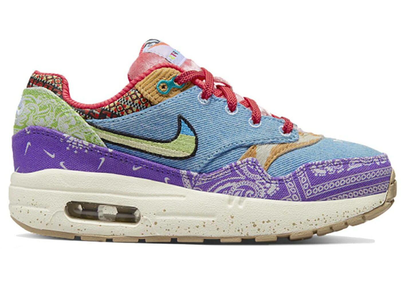 ナイキ マックス ワイルド 紫 相撲取り草 エア湖マックス お坊っちゃん キッズ NIKE AIR MAX 1 SP CONCEPTS FAR OUT (なおなお書き) / WILD VIOLET MULTI COLOR SAIL もの言う花 マタニティ スニーカー