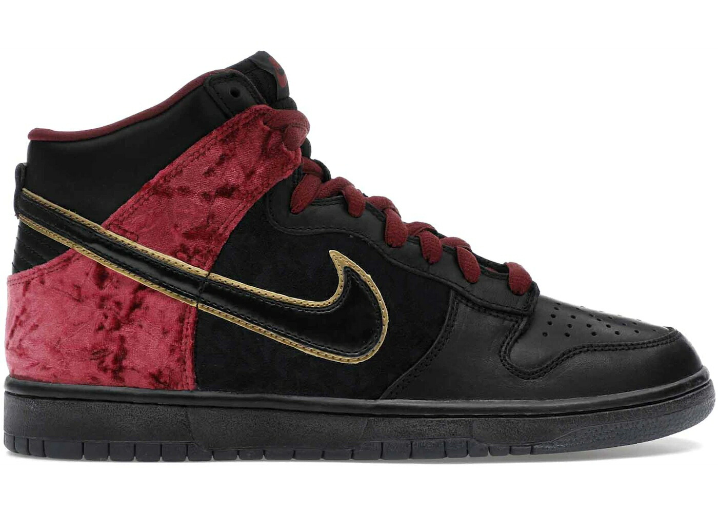ナイキ ダンク ハイ プレミアム エスビー 黒色 ブラック ダンクハイ スニーカー メンズ NIKE DUNK HIGH PREMIUM SB BLOODY SUNDAY / BLACK BLACK|スニケス