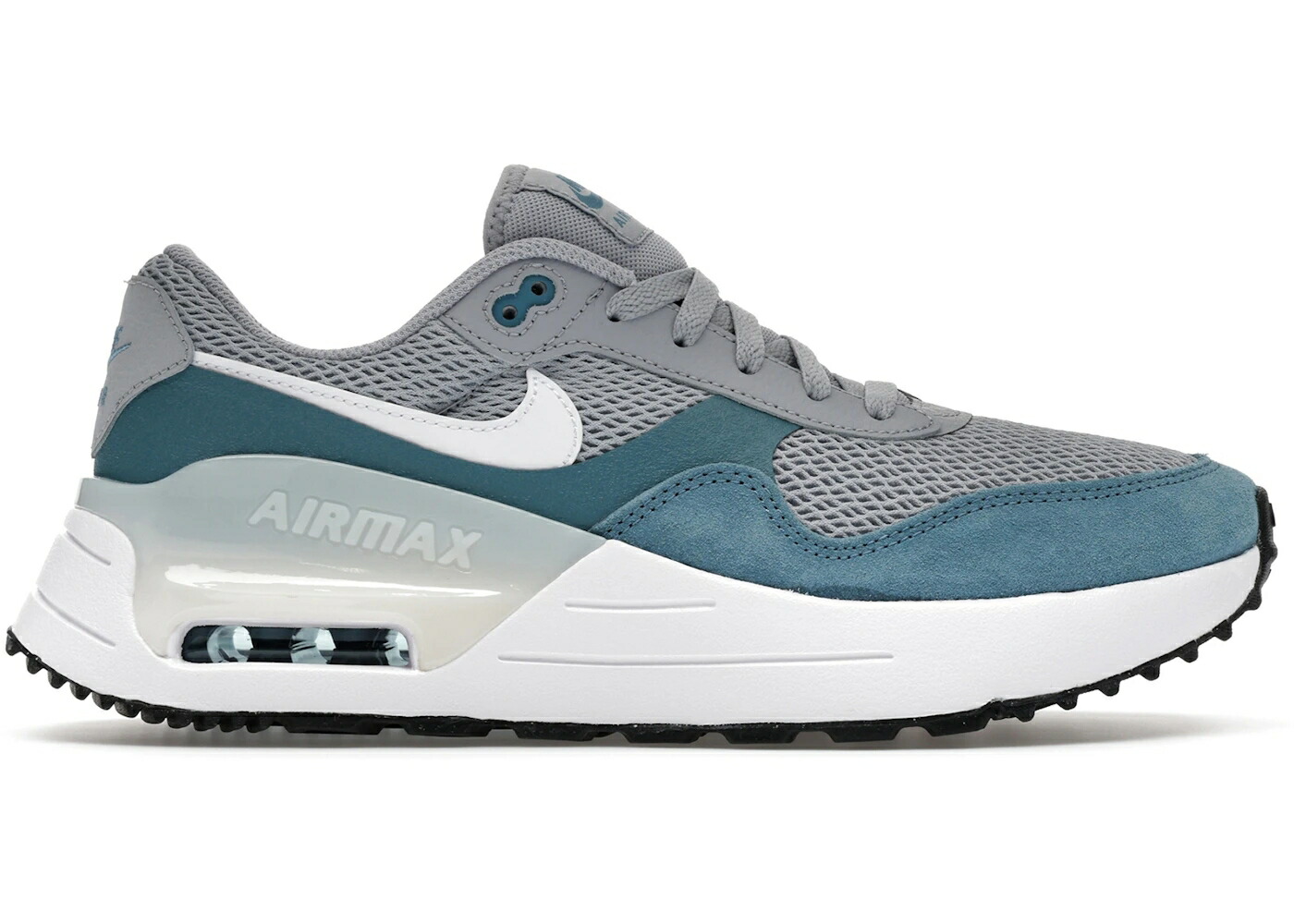 ナイキ マックス 灰色 グレー 白色 ホワイト アクア エアマックス スニーカー メンズ NIKE AIR MAX SYSTM WOLF GREY WHITE NOISE AQUA / WOLF GREY WHITE NOISE AQUA